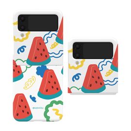 [S2B] Alpha Tropical Fruits Galaxy Z Flip4 Durable PC material slim case_ Made in KOREA